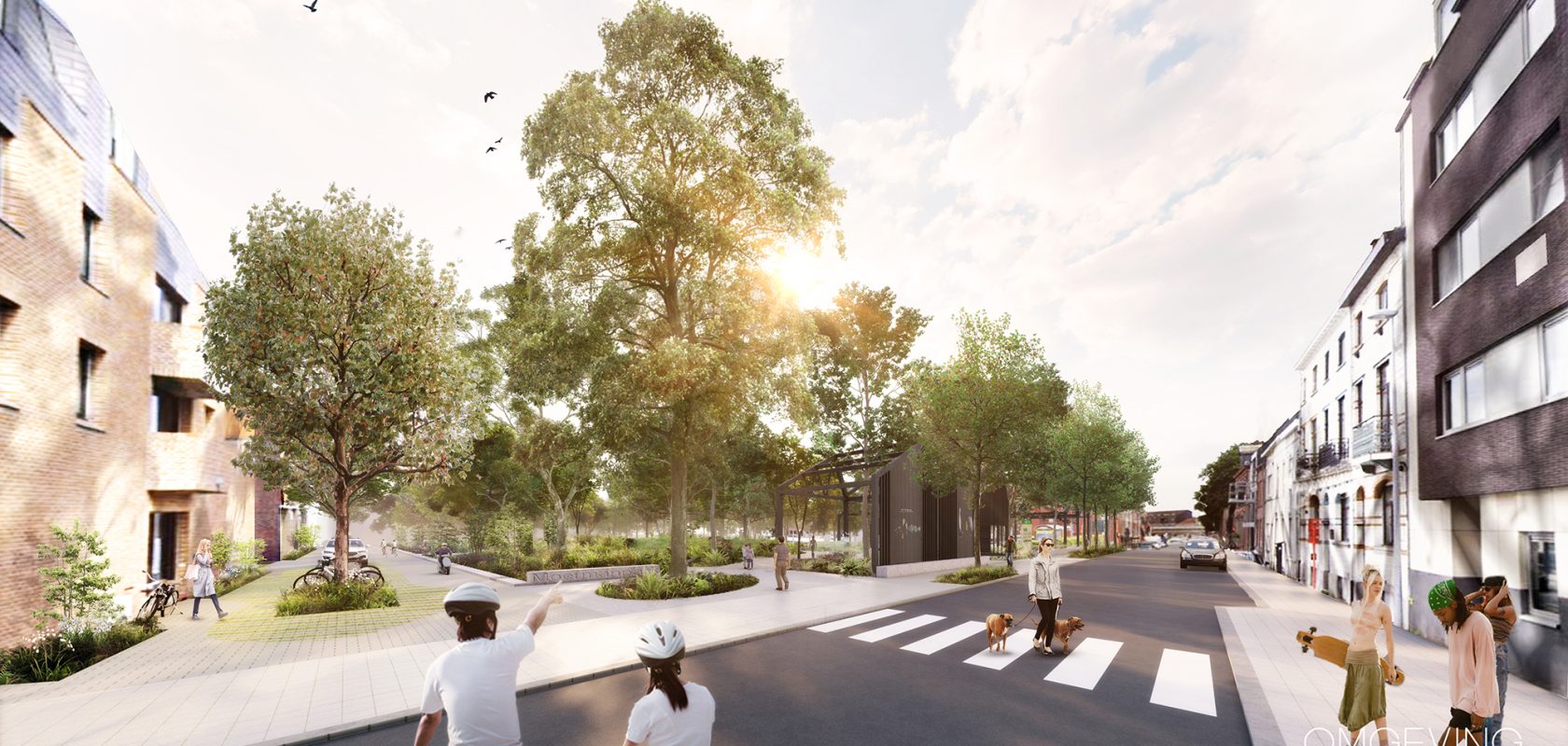 Van parking tot park: het Moermanpark in Roeselare wordt de hefboom om de stad meer klimaatbestendig en waterrobuust te maken.