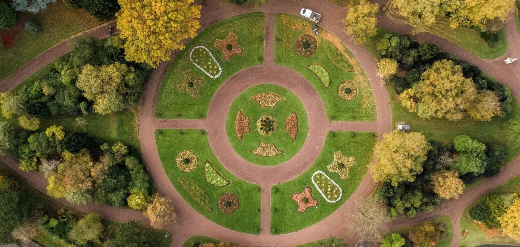 aerial photo of a park