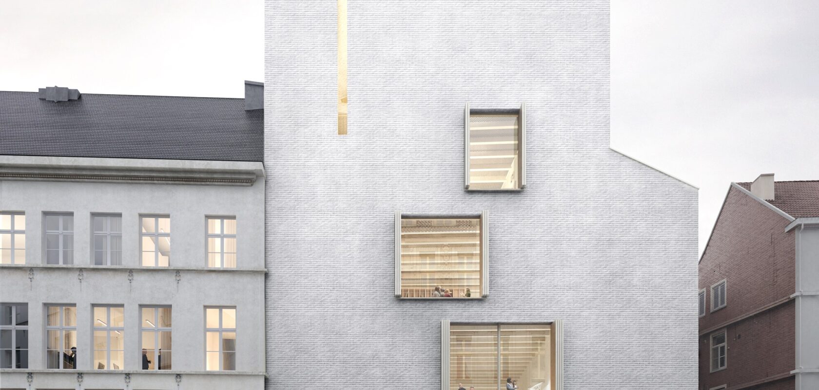 render of the DING expansion of the Design Museum