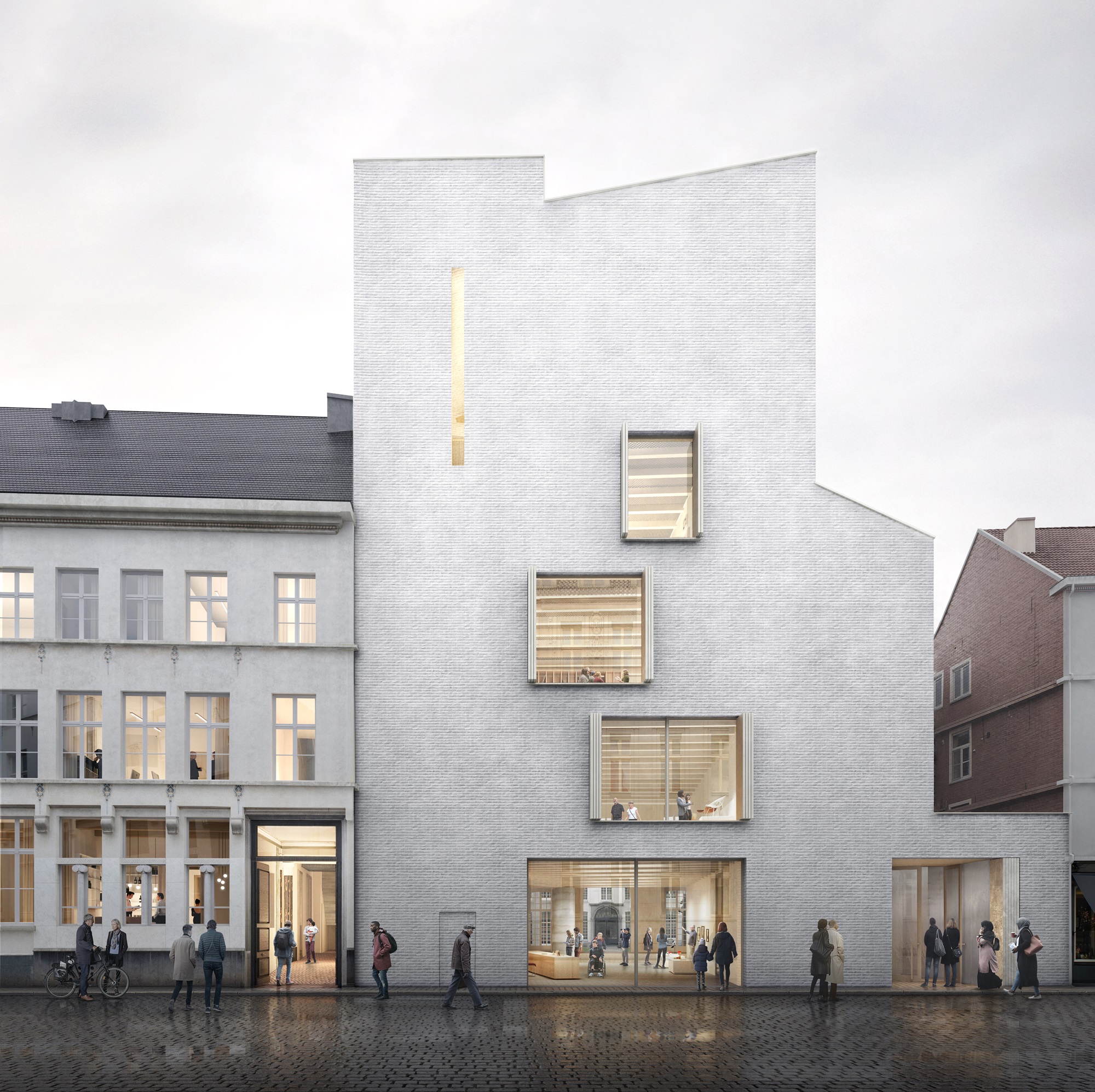 render of the DING expansion of the Design Museum