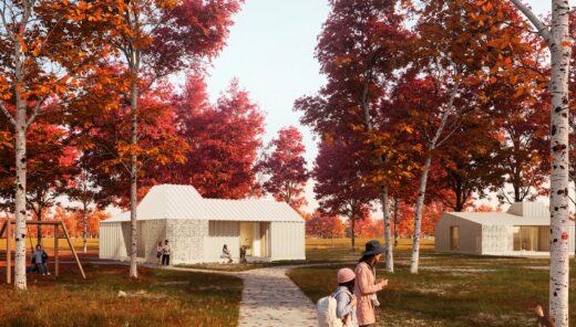 render of a context house on the youth care campus Xplo