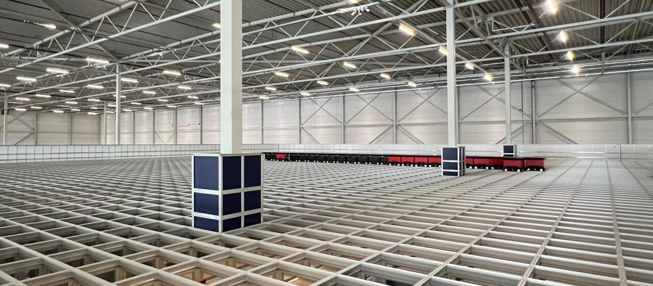 overzichtsbeeld van een autostore