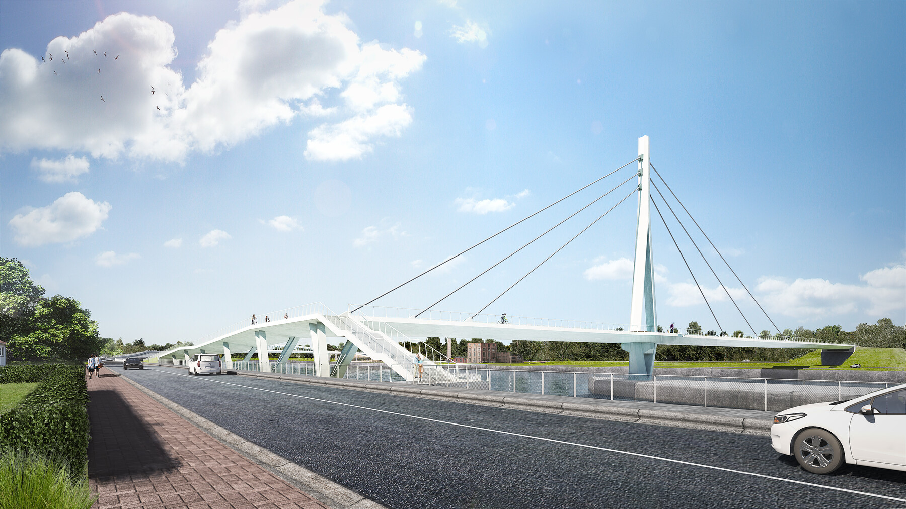 Wijnegem omarmt zijn nieuwe fietsverbinding over het Albertkanaal