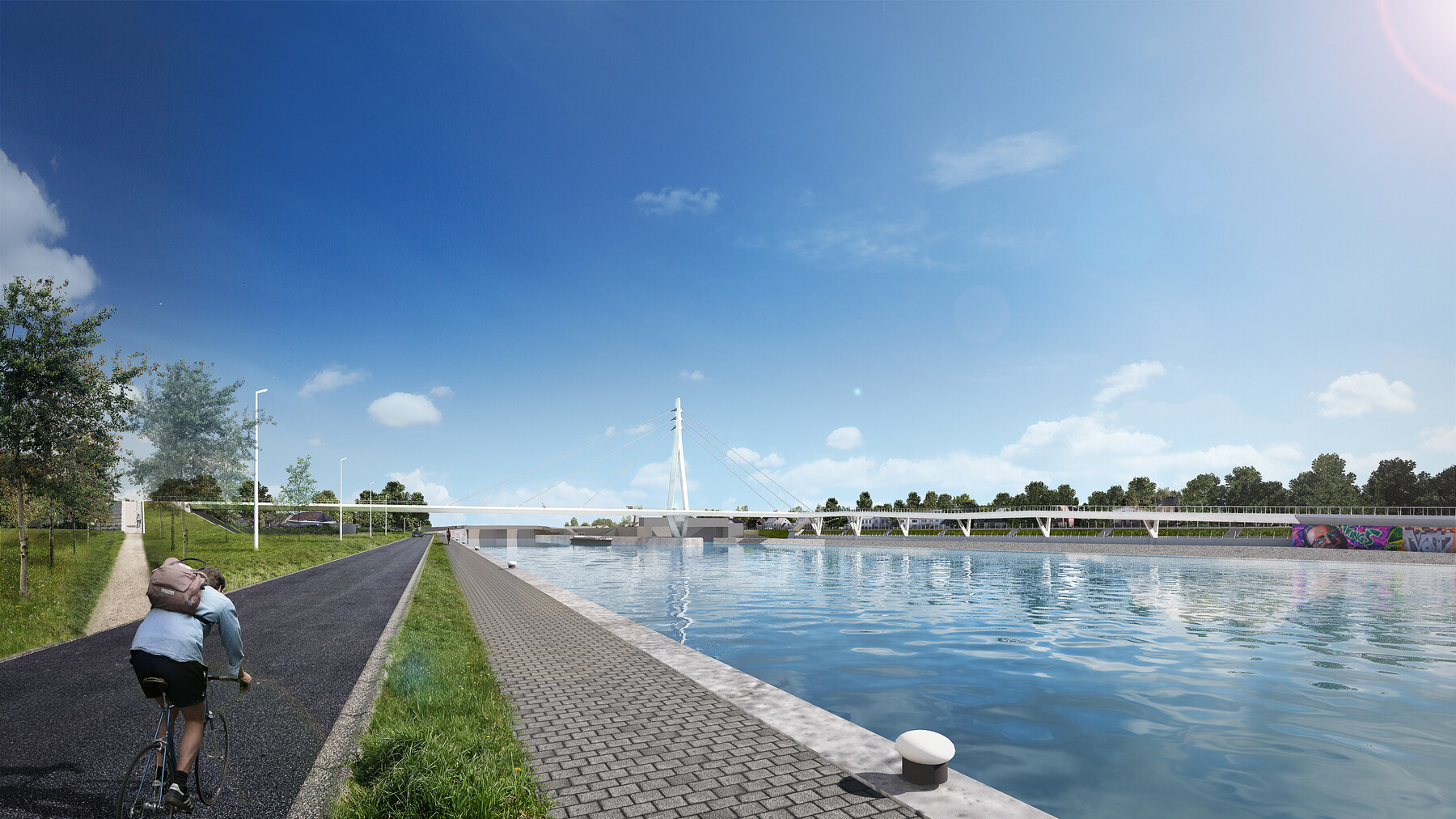 Wijnegem omarmt zijn nieuwe fietsverbinding over het Albertkanaal