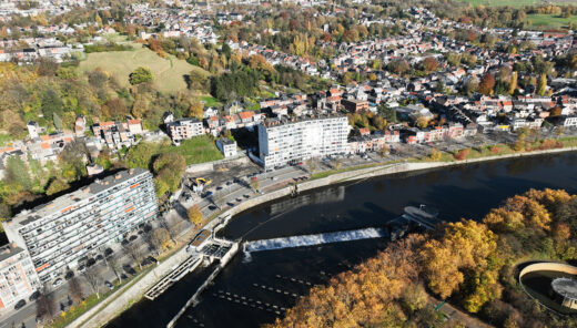 bovenaanzicht Ourthe-vallei