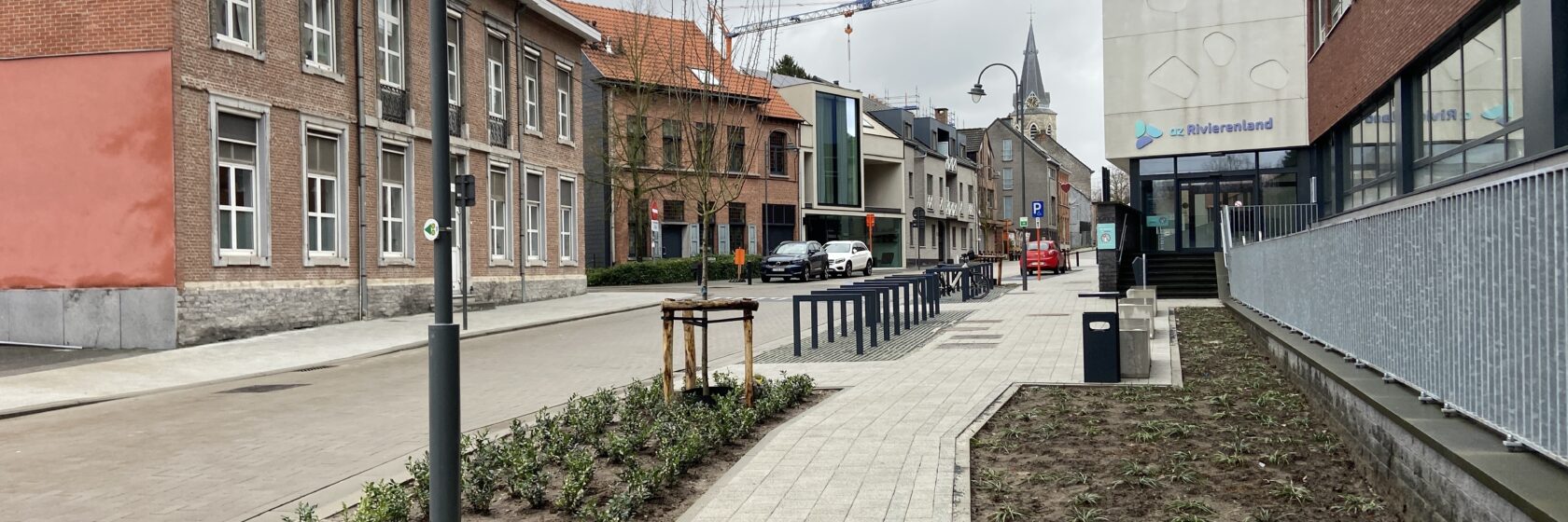 Herinrichting Kasteelstraat Bornem met veilige doorstroming en waterinfiltratie