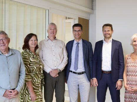Left to right: Erik Jongerius (director PJ Holding bv), Hannelore Smets, Peter Luyckx (director ASA), Erwin Malcorps (Business Area President Sweco bv), Tom Van Den Noortgaete (Division director Climate, Energy & Environment), Vicky De Bollen (CFO Sweco bv).