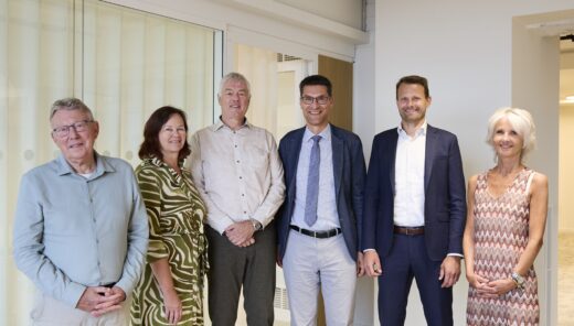 Left to right: Erik Jongerius (director PJ Holding bv), Hannelore Smets, Peter Luyckx (director ASA), Erwin Malcorps (Business Area President Sweco bv), Tom Van Den Noortgaete (Division director Climate, Energy & Environment), Vicky De Bollen (CFO Sweco bv).